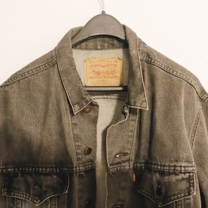 Dark Grey Levis Denim Jacket - reserved